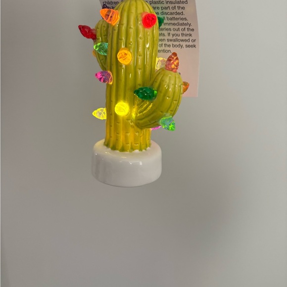 Wondershop Cactus Christmas Tree Ornament with Multicolor Lights - Picture 3 of 3